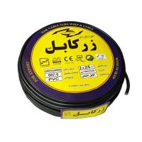 کابل 2 در 2.5 مشکی زرکابل 100 متری